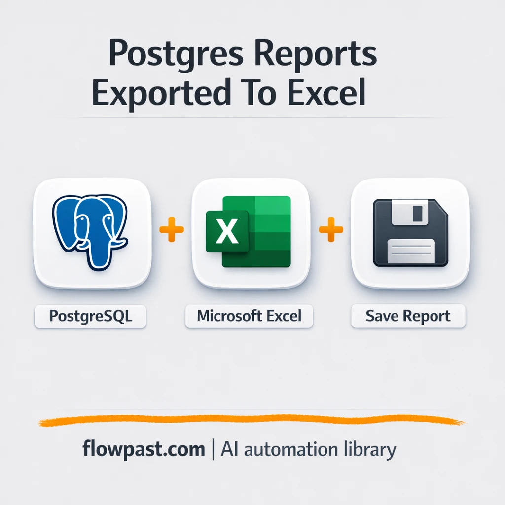 Postgres to Excel, always-ready client reports - n8n workflow automation template