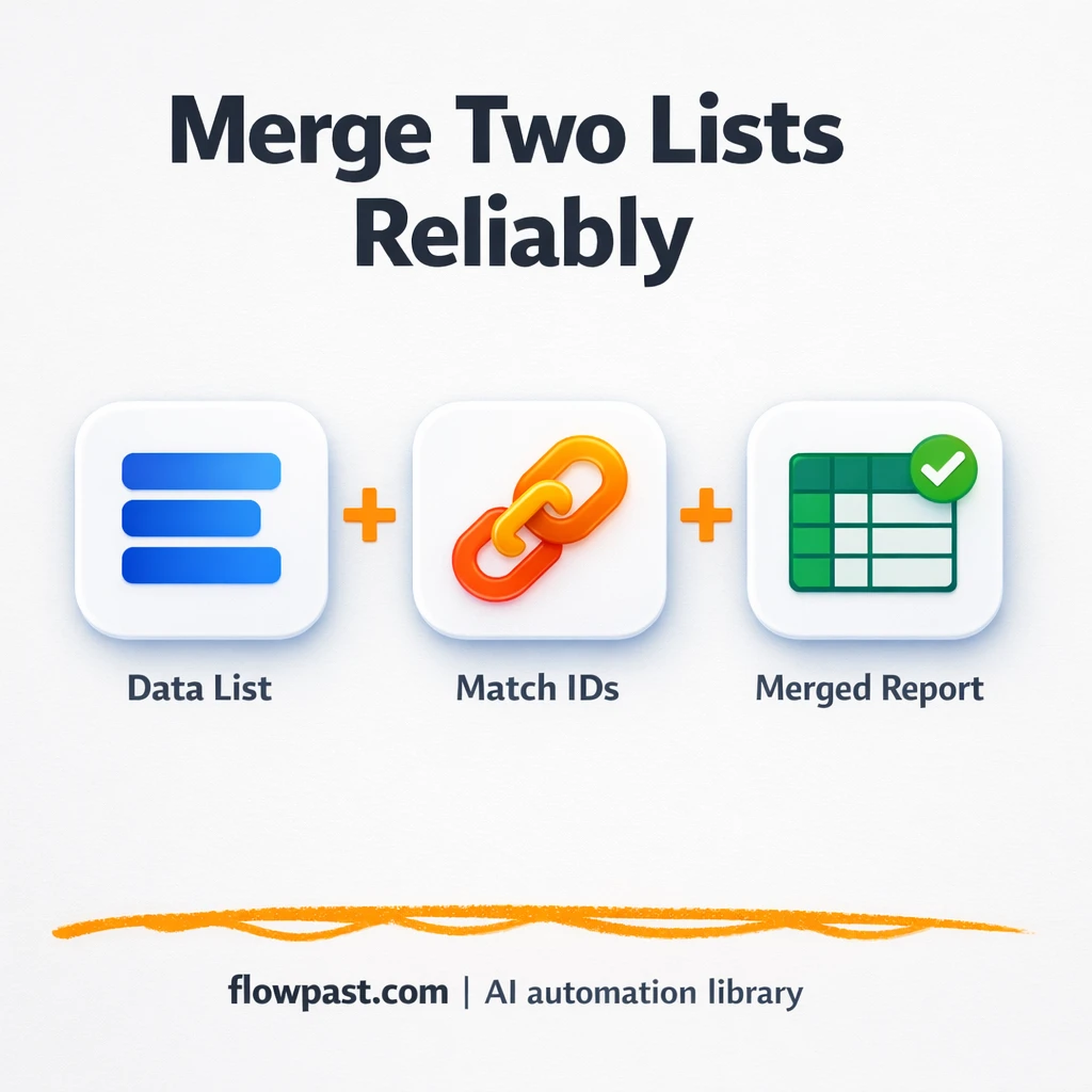 Google Sheets + Excel: merge lists with clean keys - n8n workflow automation template