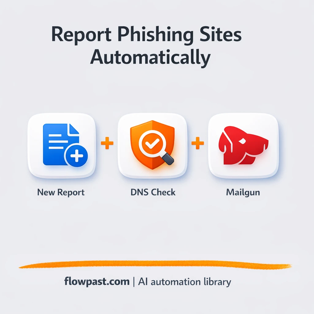 Cloudflare + Mailgun: phishing reports sent correctly - n8n workflow automation template