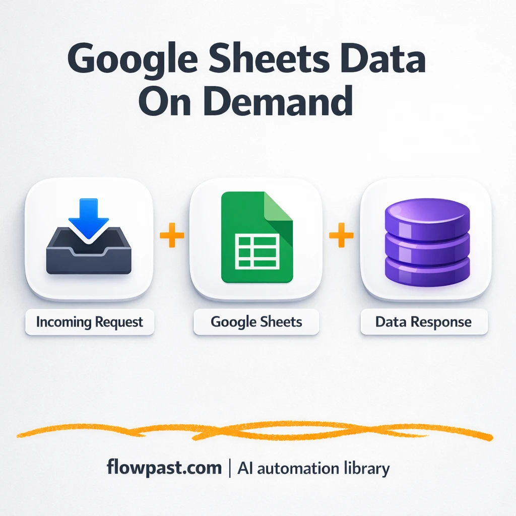 Receive Google Sheet data via REST API - n8n workflow automation template