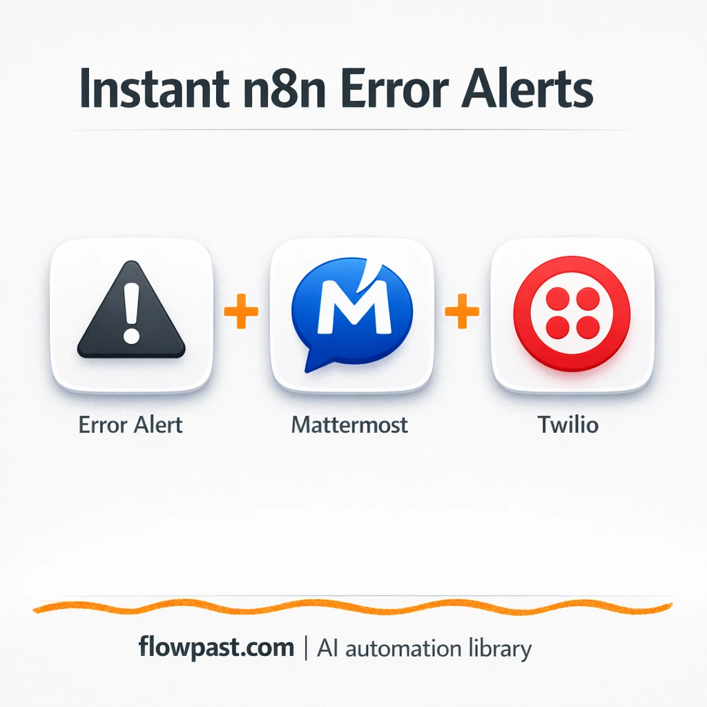 Sample error workflow - n8n workflow automation template