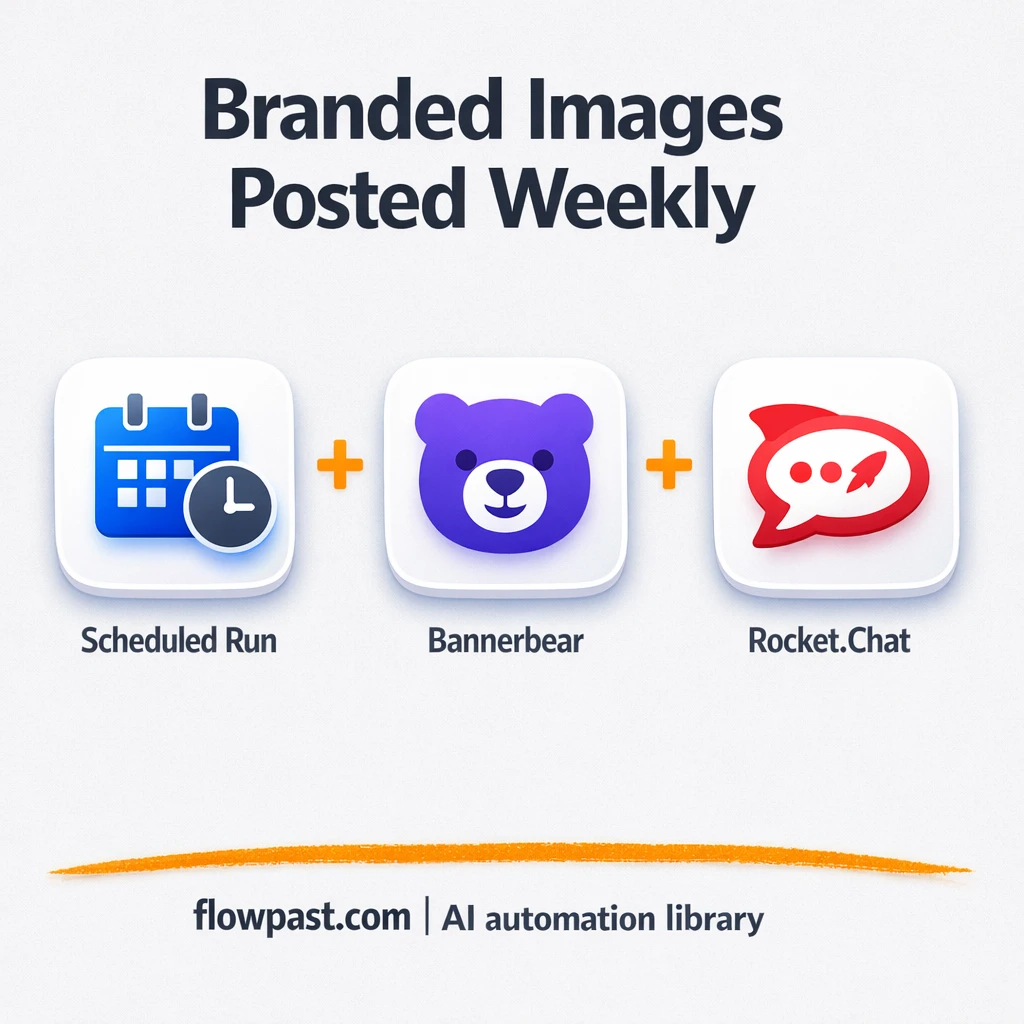 Render custom text over images - n8n workflow automation template