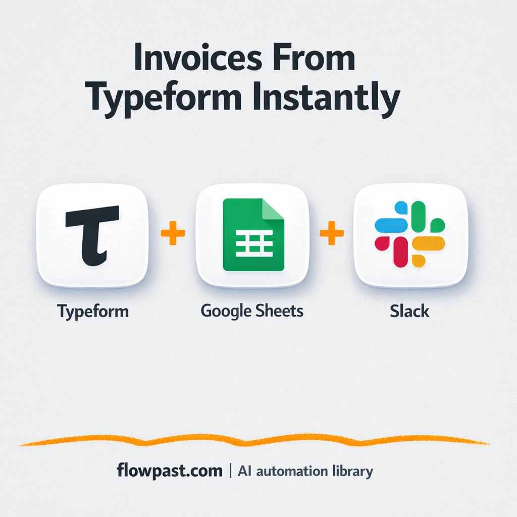 Create an invoice in Google Sheets based on Typeform submission - n8n workflow automation template