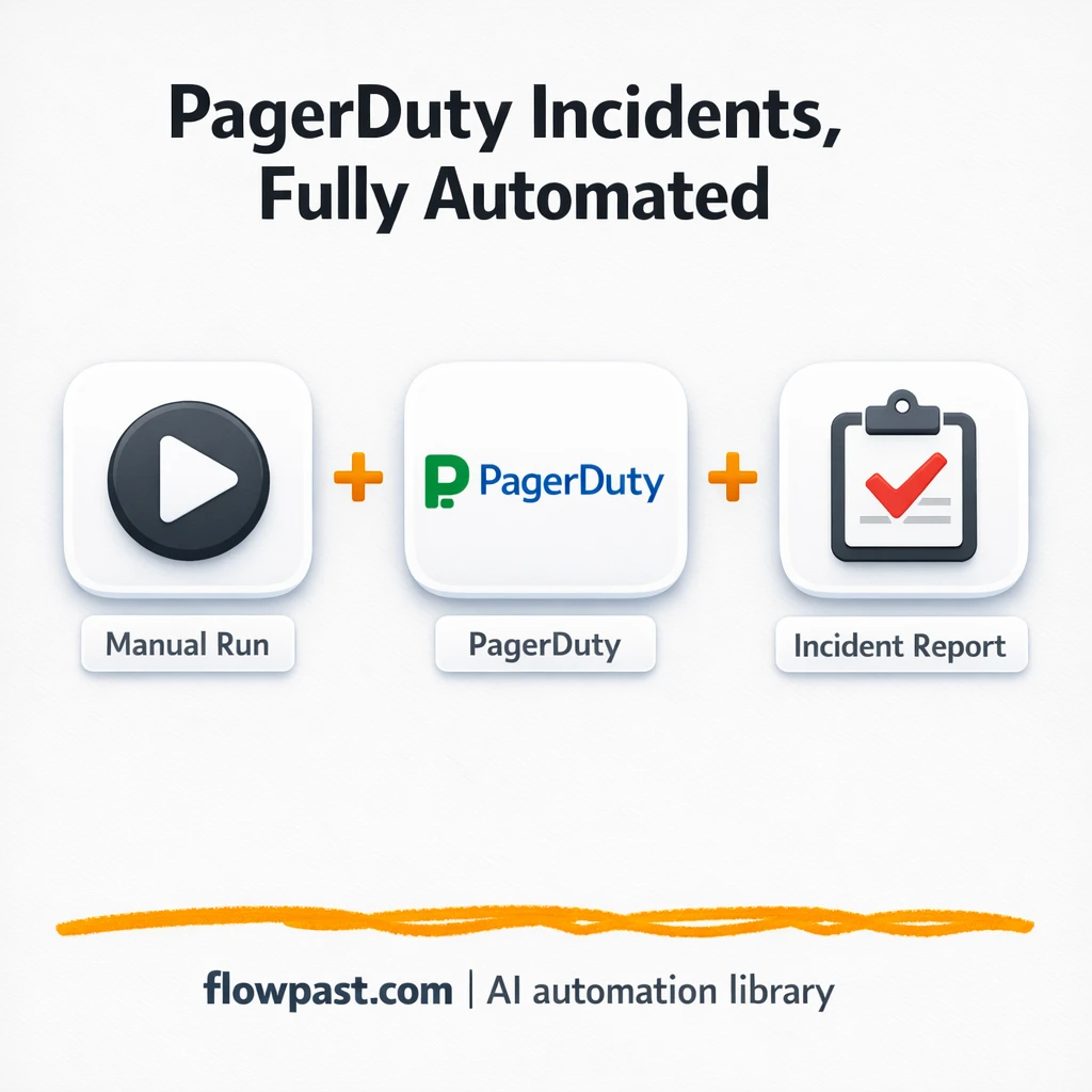 PagerDuty + Slack: cleaner incidents, faster handoffs - n8n workflow automation template
