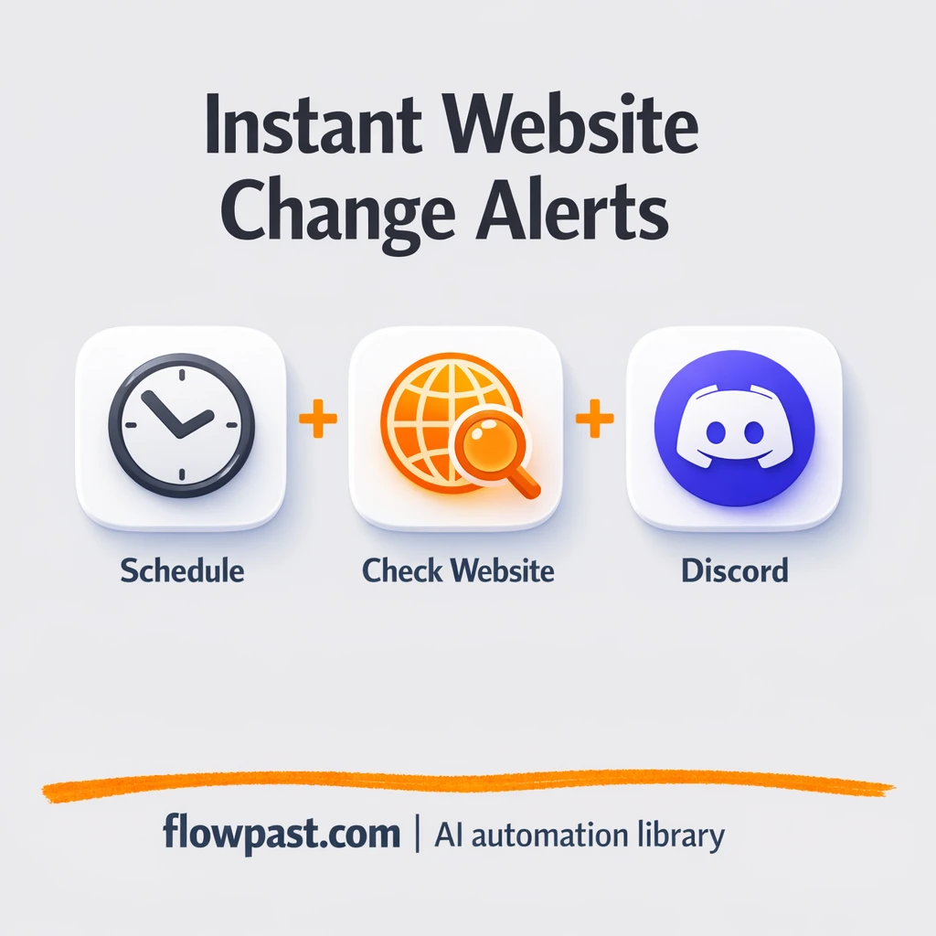 Discord stock alerts from product pages, no refreshing - n8n workflow automation template
