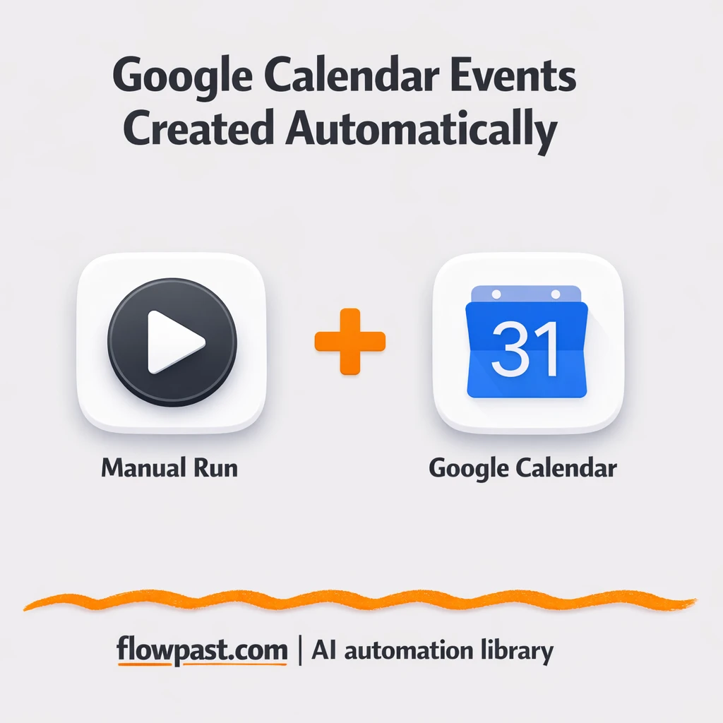 Google Calendar + Google Sheets: events added clean - n8n workflow automation template