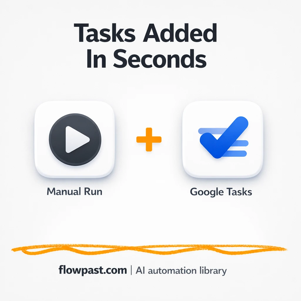 Gmail to Google Tasks, capture to dos without retyping - n8n workflow automation template