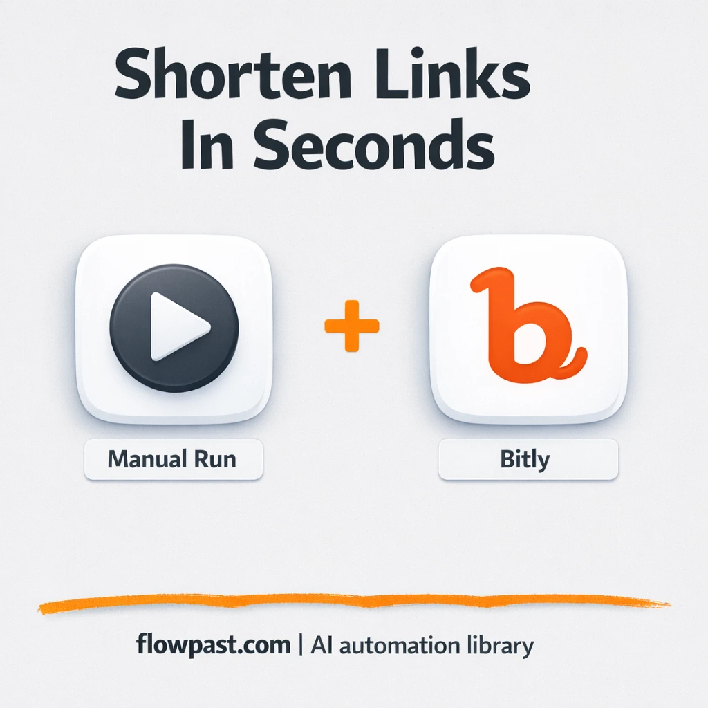 Bitly + Google Sheets: consistent short links fast - n8n workflow automation template