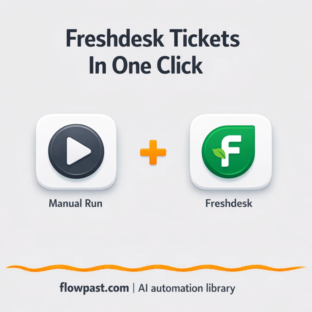 Gmail to Freshdesk, tickets created the same way - n8n workflow automation template