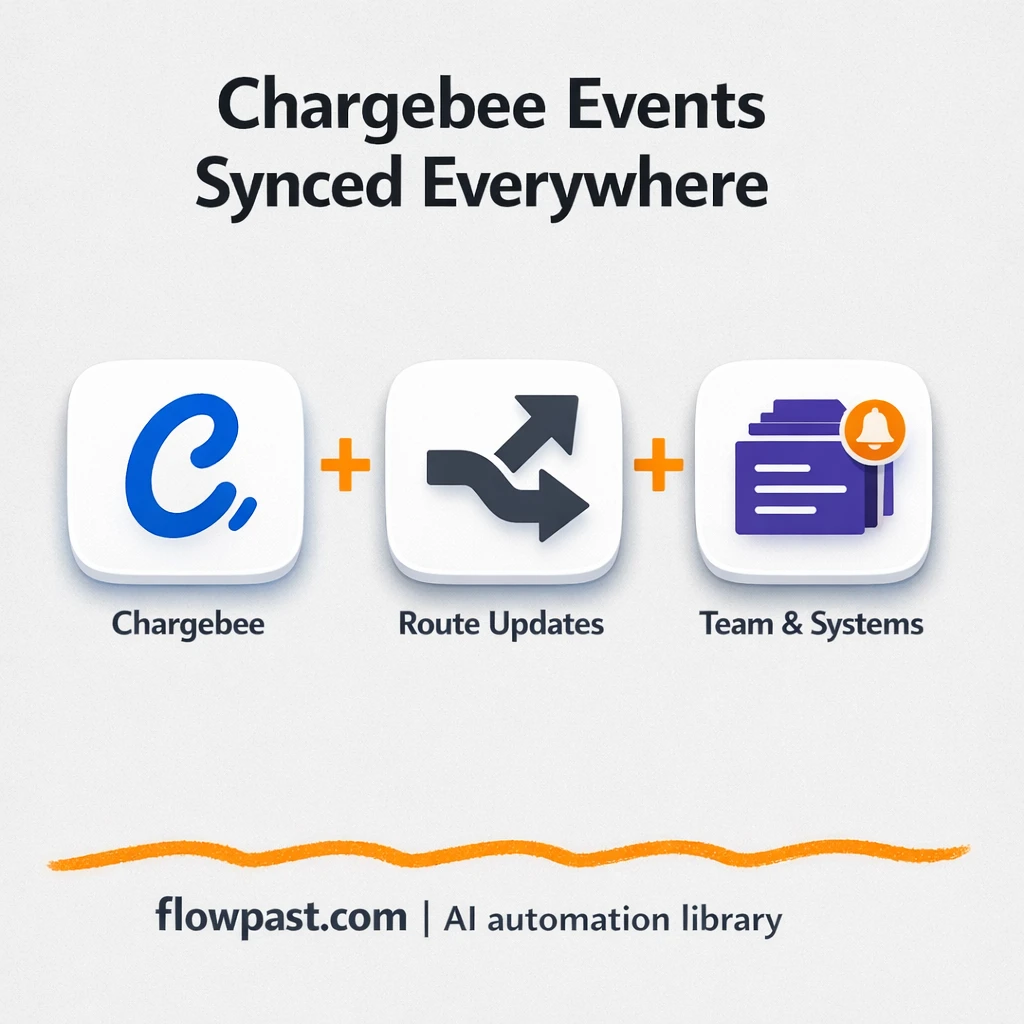 Chargebee + Odoo: CRM updates you can trust - n8n workflow automation template