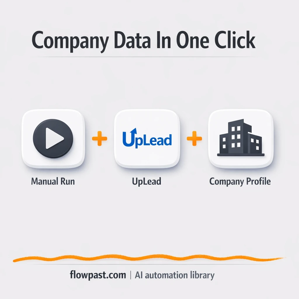 UpLead to Google Sheets, clean company data fast - n8n workflow automation template