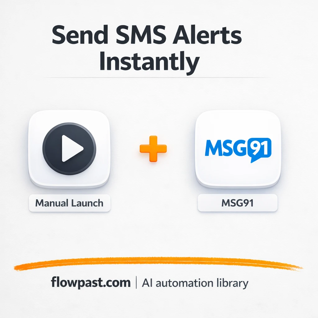 MSG91 + Slack: reliable SMS sends your team can trust - n8n workflow automation template