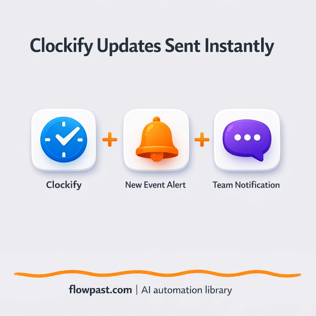 Clockify to Microsoft Teams, time alerts that get seen - n8n workflow automation template