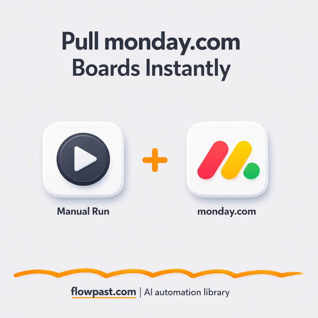 Monday.com to Google Sheets, clean board exports - n8n workflow automation template