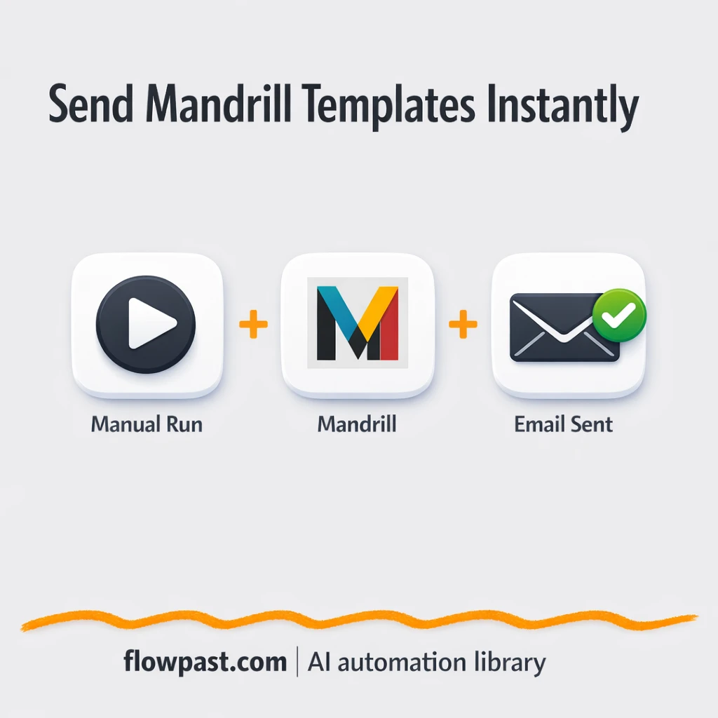 Mandrill + Gmail: consistent transactional emails sent - n8n workflow automation template