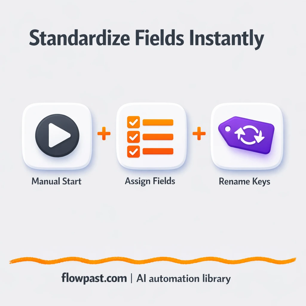 Google Sheets and Excel fields, named consistently - n8n workflow automation template