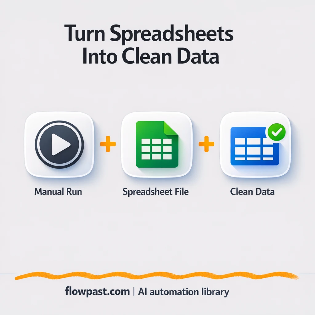 Excel to Google Sheets, clean imports without chaos - n8n workflow automation template