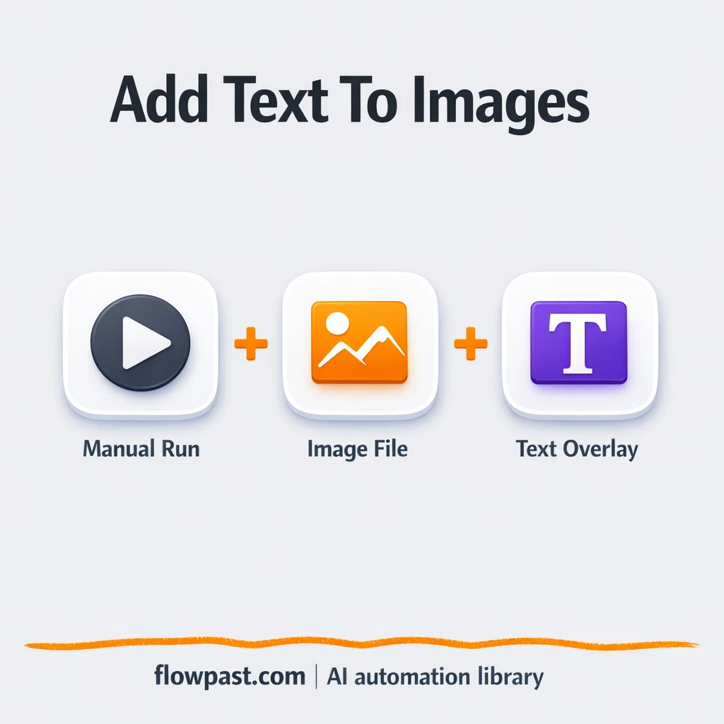 Google Drive images with consistent text overlays - n8n workflow automation template