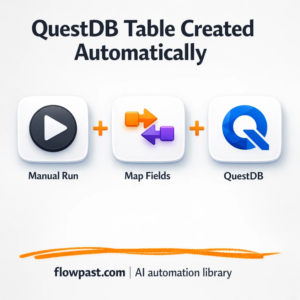 QuestDB + Google Sheets: clean event data, ready to use - n8n workflow automation template