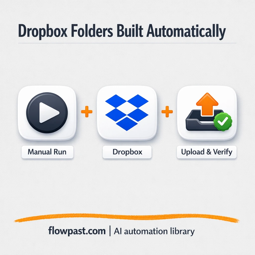 Dropbox + Slack: file links saved and confirmed - n8n workflow automation template