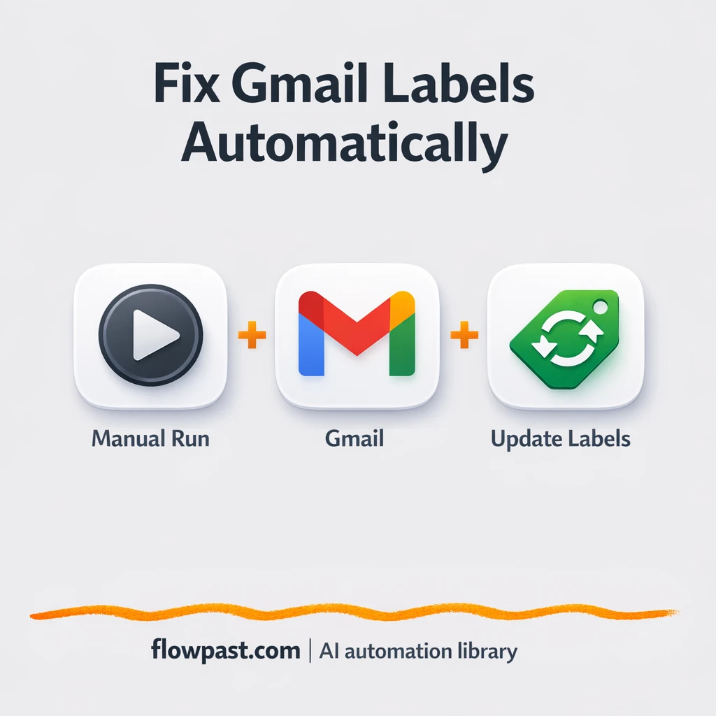 Gmail + Google Sheets: clean label tracking - n8n workflow automation template