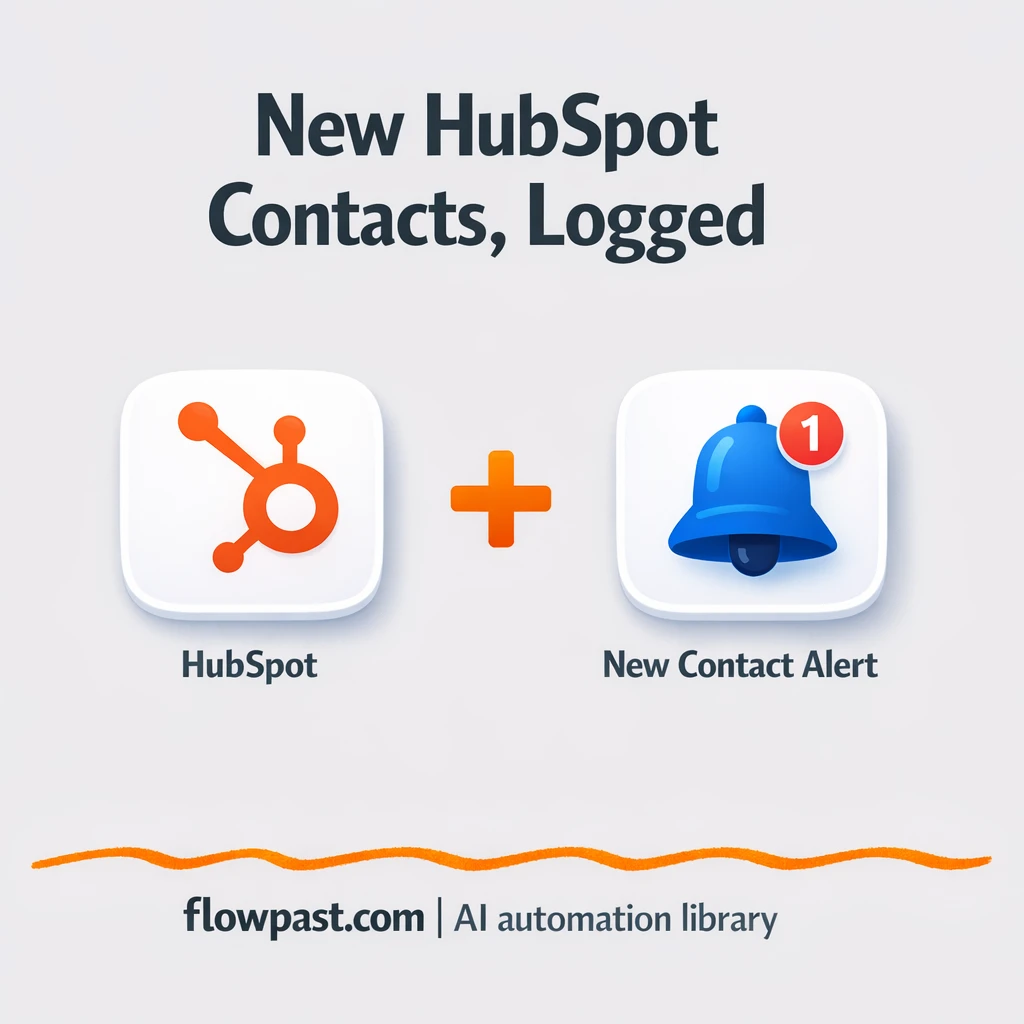 HubSpot to Google Sheets, leads logged and routed - n8n workflow automation template