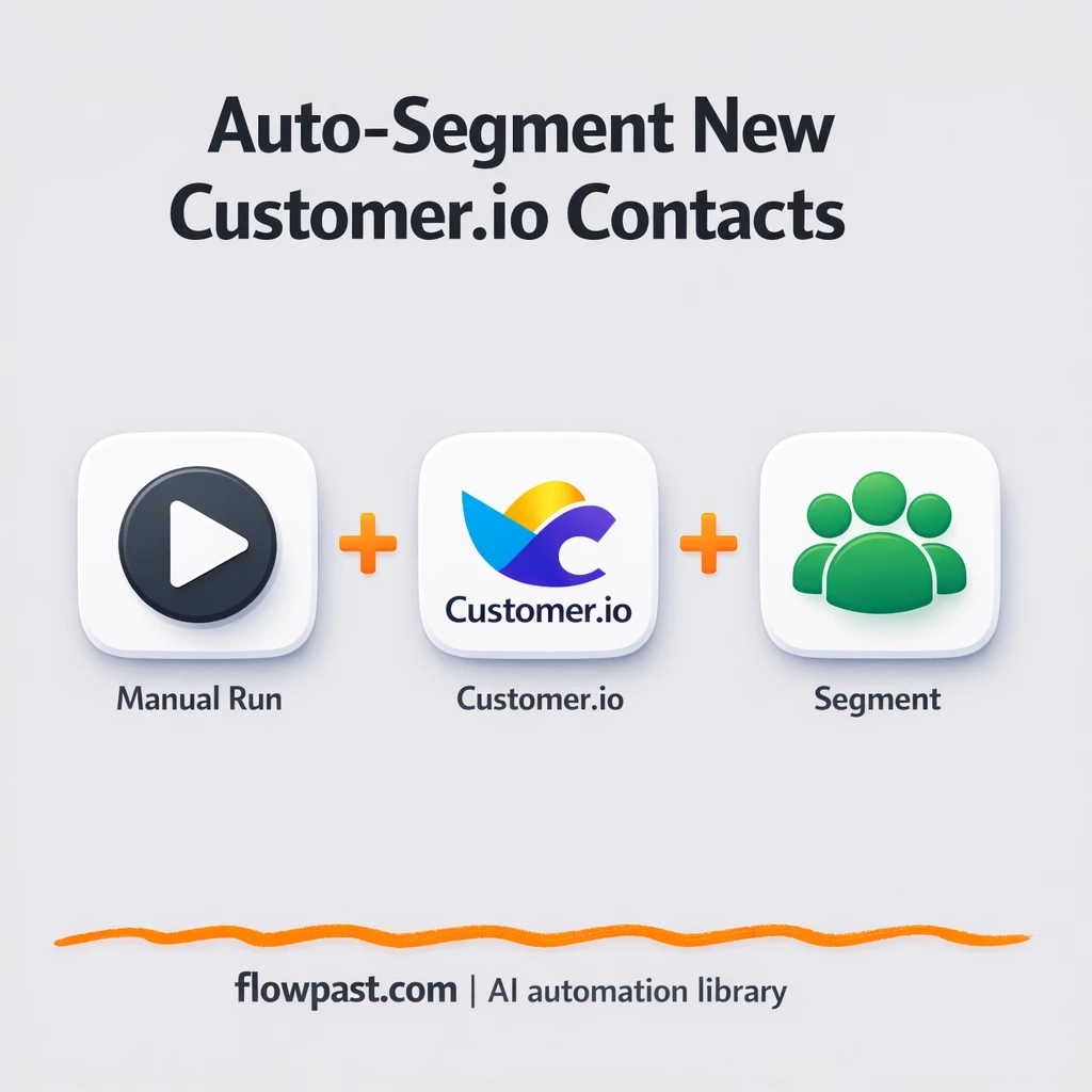 Customer.io + Google Sheets, segments stay accurate - n8n workflow automation template