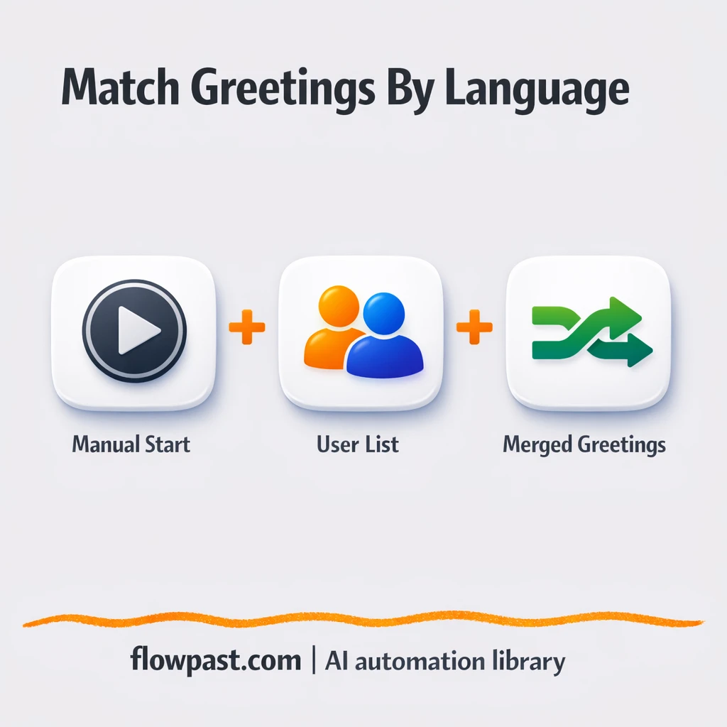 Google Sheets + Excel: clean merged lists by language - n8n workflow automation template