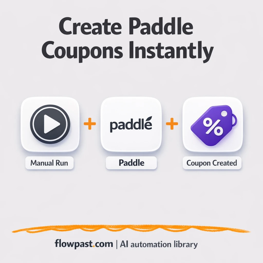 Paddle + Google Sheets: coupons logged without errors - n8n workflow automation template