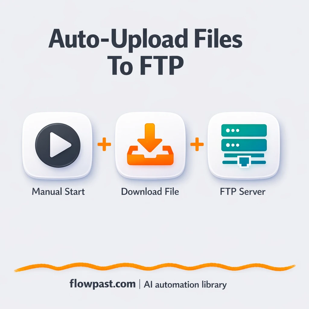 Google Drive to FTP, uploads verified every time - n8n workflow automation template