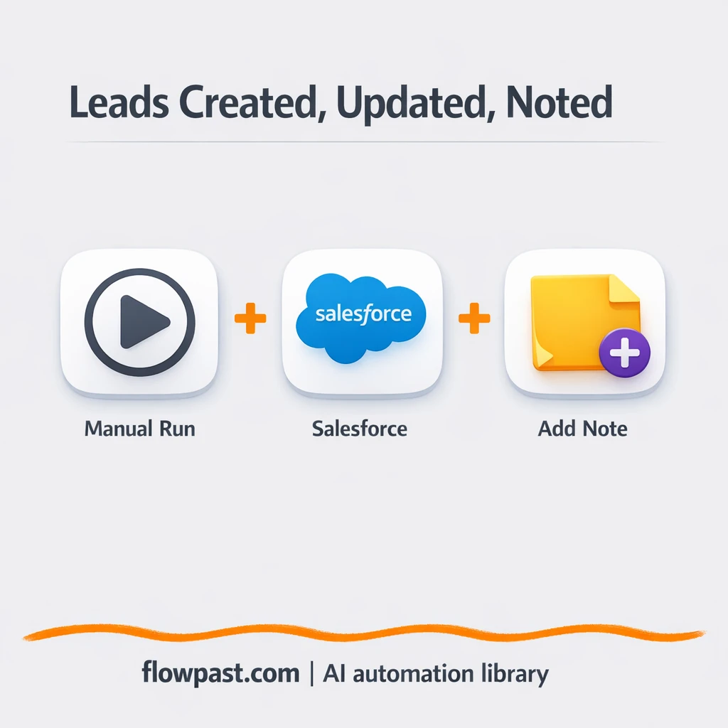 Salesforce + Slack: clean leads with context every time - n8n workflow automation template