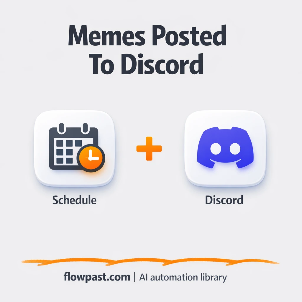 Discord + Google Sheets: memes posted on schedule - n8n workflow automation template