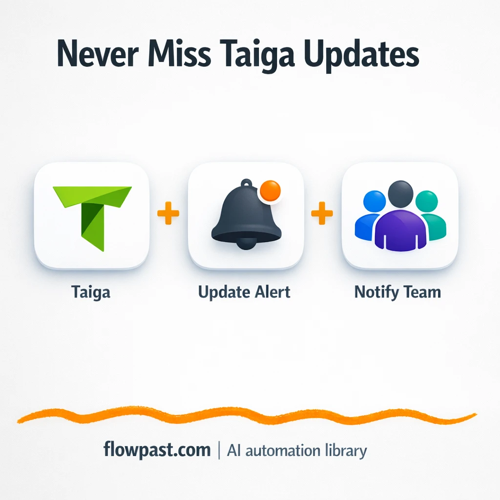 Taiga to Microsoft Teams, never miss task updates - n8n workflow automation template