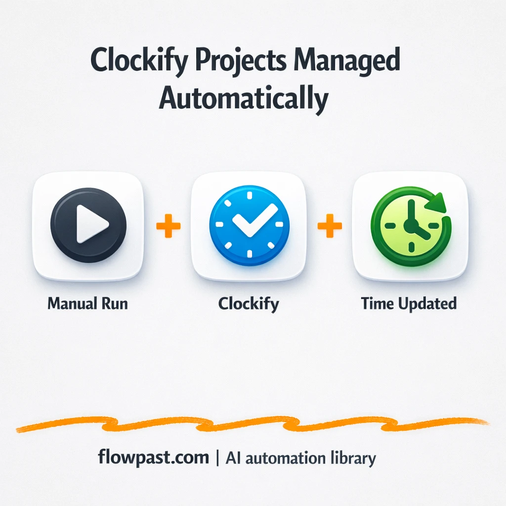 Clockify + Notion: cleaner projects and time entries - n8n workflow automation template