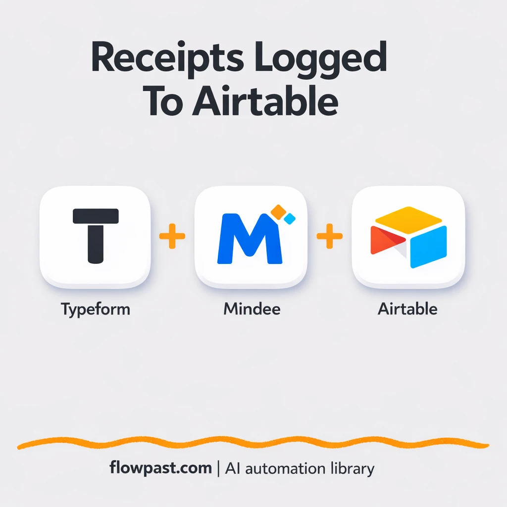 Typeform + Airtable: receipts logged without retyping - n8n workflow automation template