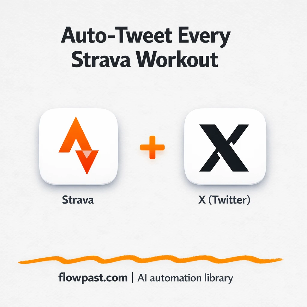 Strava to X posts that publish your workouts for you - n8n workflow automation template