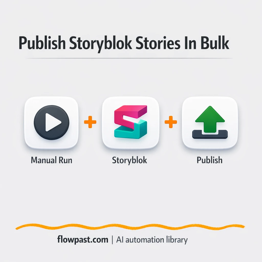 Storyblok + Slack: stress free bulk publishing - n8n workflow automation template