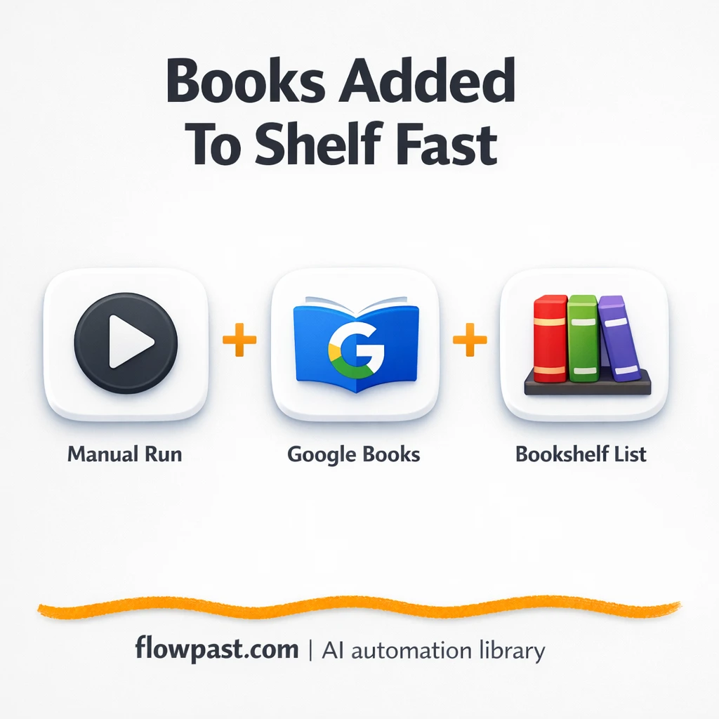 Google Books + Telegram: add books to your shelf fast - n8n workflow automation template