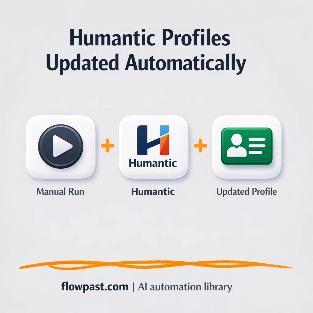 Humantic AI + Google Sheets for richer lead notes - n8n workflow automation template