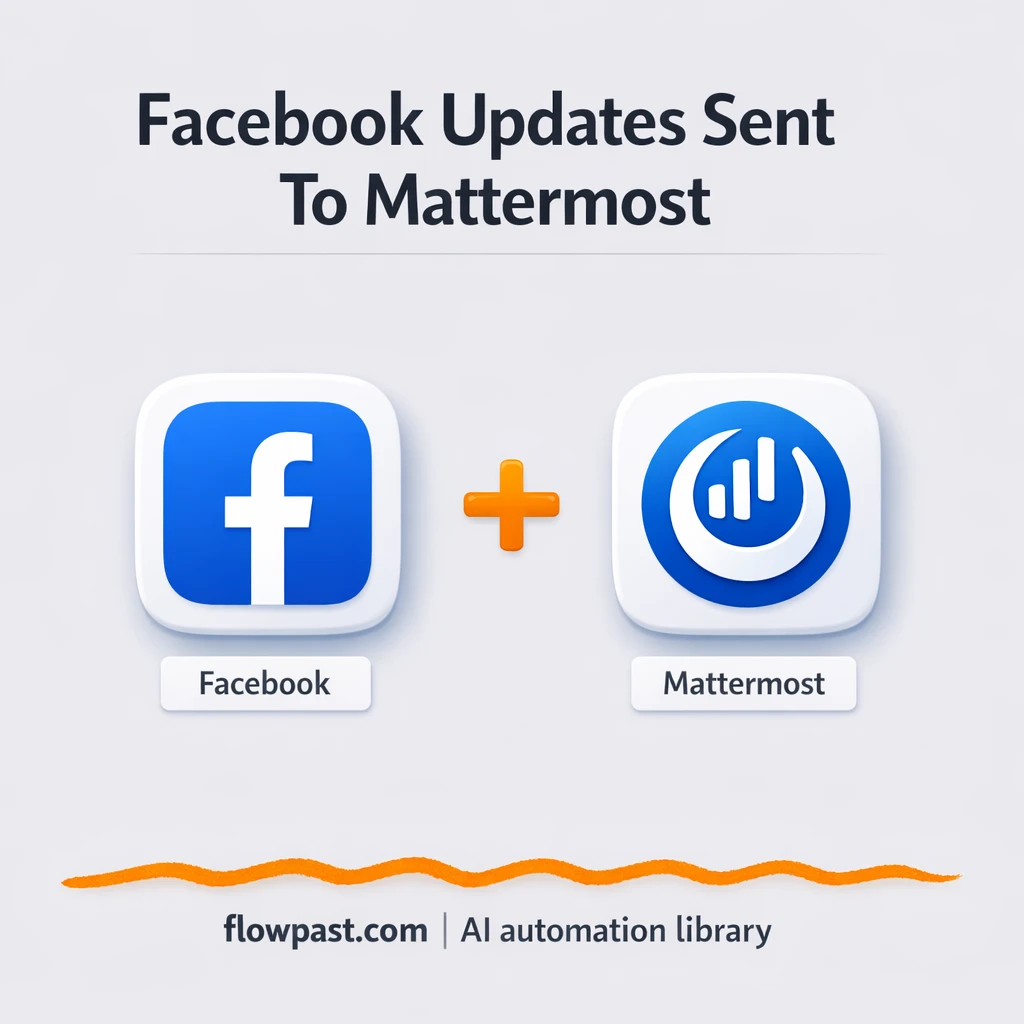 Facebook to Mattermost, never miss page updates - n8n workflow automation template