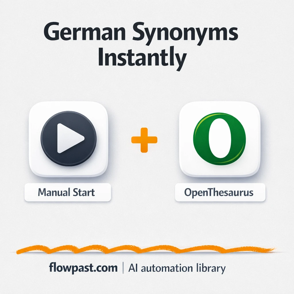 OpenThesaurus to Google Sheets, better copy fast - n8n workflow automation template
