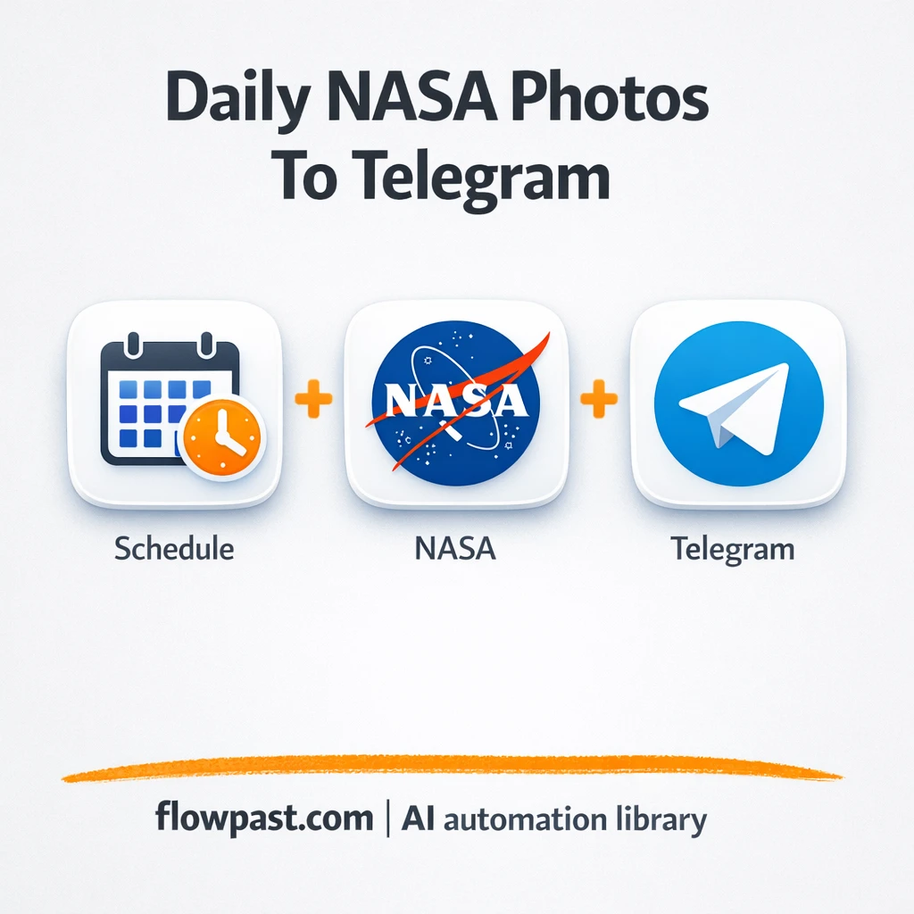 NASA APOD to Telegram, daily posts without effort - n8n workflow automation template