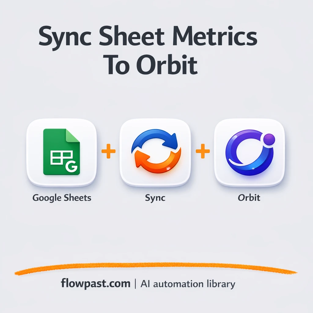 Google Sheets to Orbit, clean member and activity logs - n8n workflow automation template