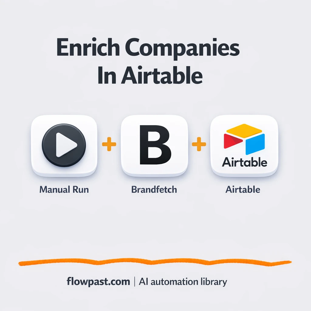 Brandfetch to Airtable, complete brand records fast - n8n workflow automation template
