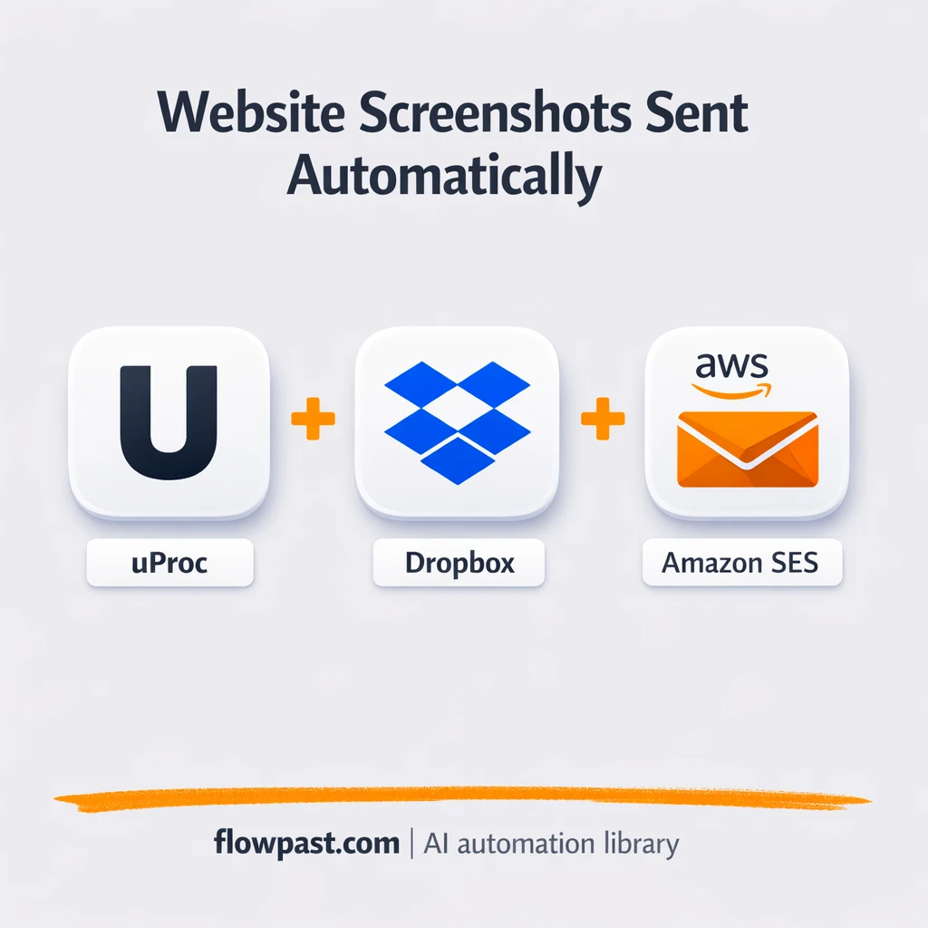 uProc to Dropbox, website screenshots filed and sent - n8n workflow automation template