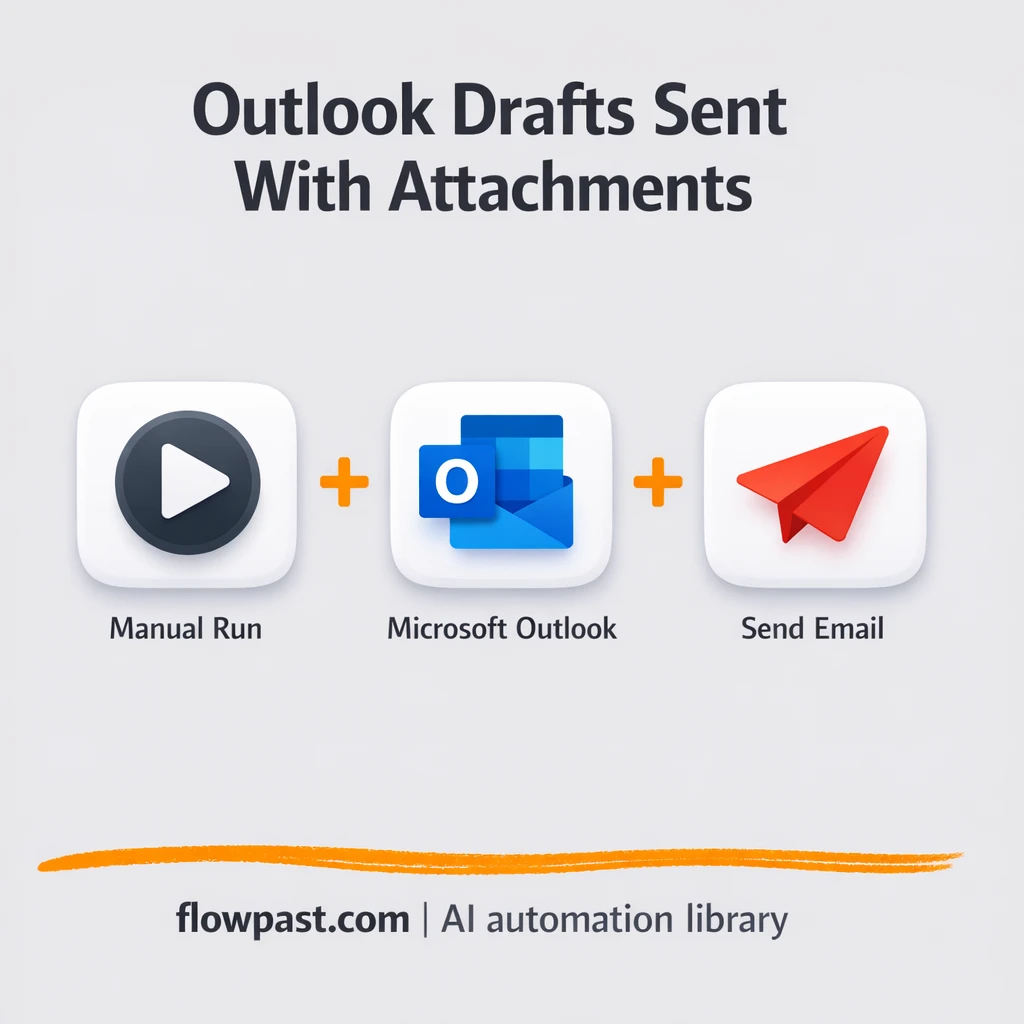 Outlook + OneDrive: emails sent with the right file - n8n workflow automation template