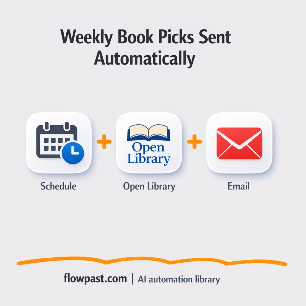 Open Library + Telegram: weekly book picks delivered - n8n workflow automation template
