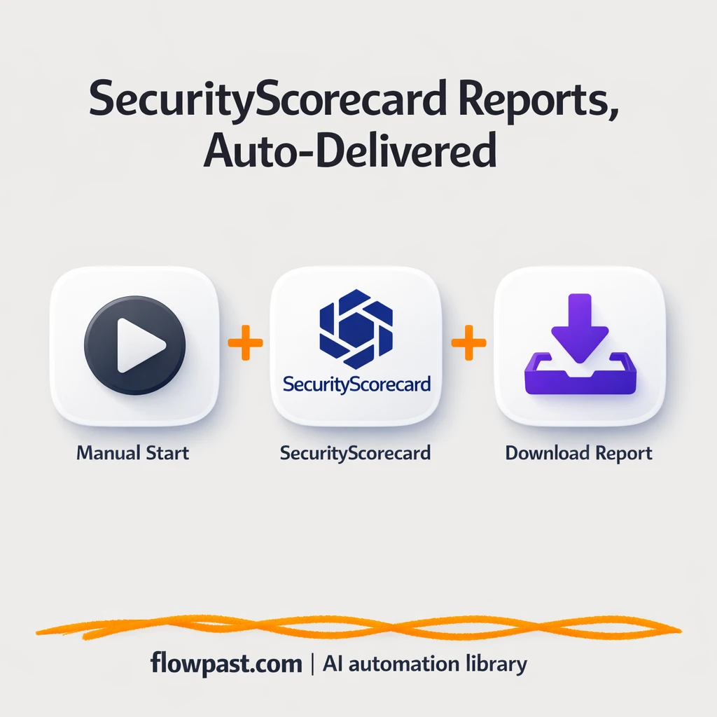 SecurityScorecard to Gmail, scorecard PDFs sent fast - n8n workflow automation template