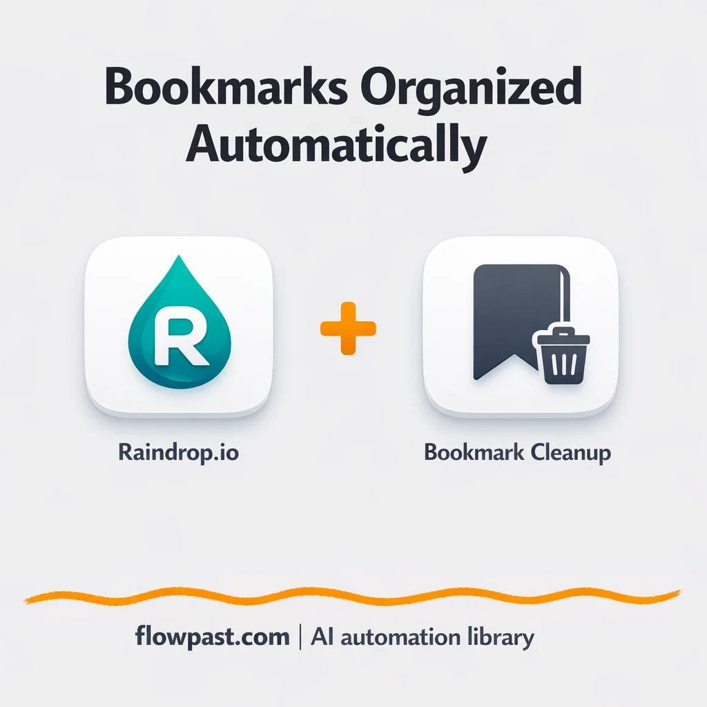 Raindrop + Google Sheets: clean bookmarks, searchable - n8n workflow automation template