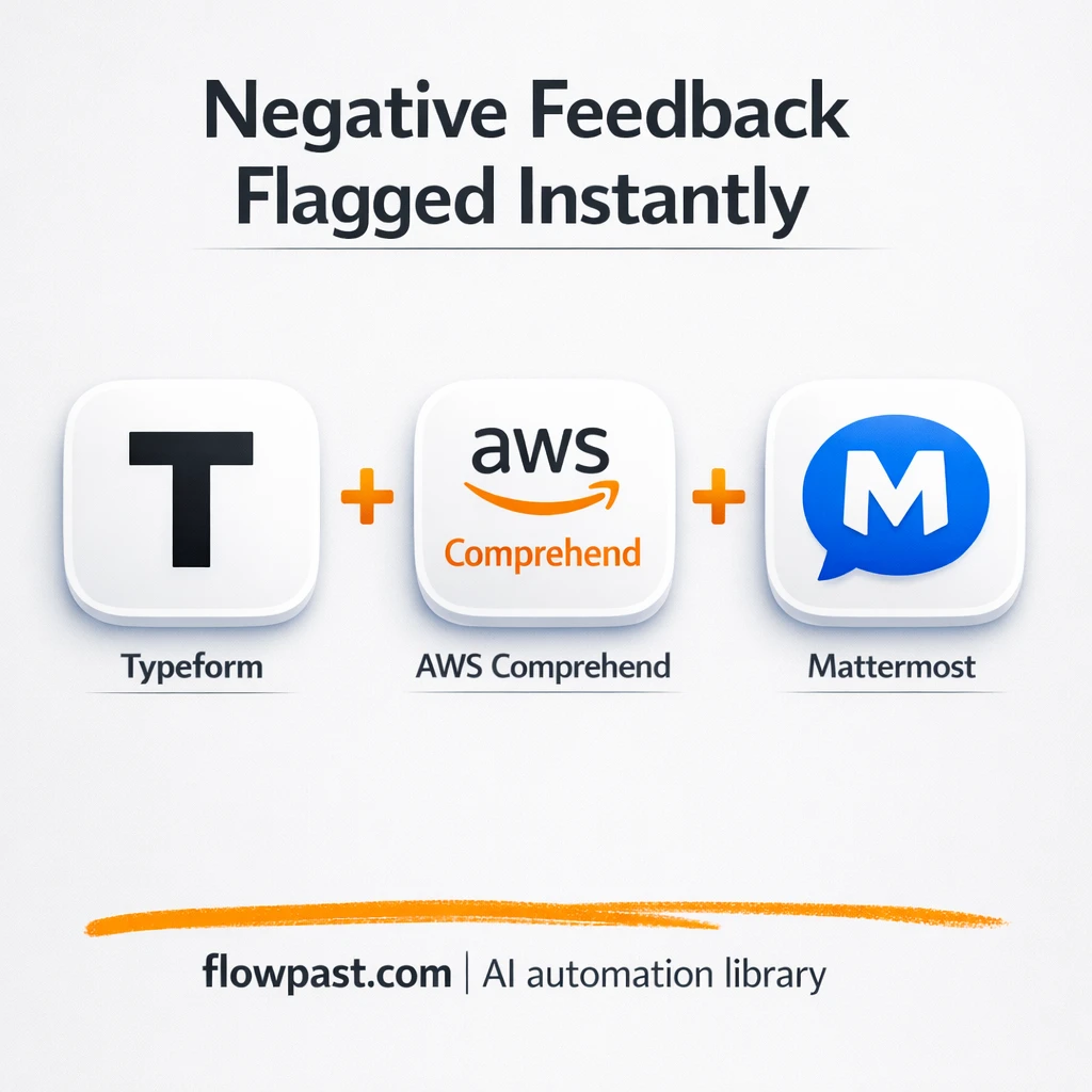 Typeform + Mattermost: catch negative feedback fast - n8n workflow automation template